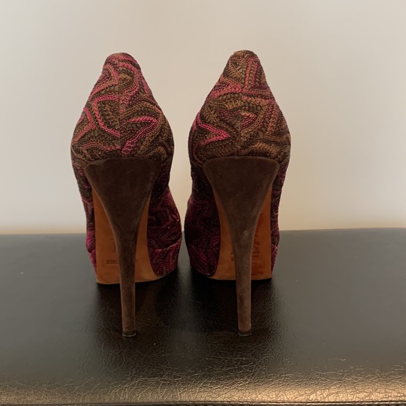 Missoni peep toe platform heels size 40 - Picture 4 of 6